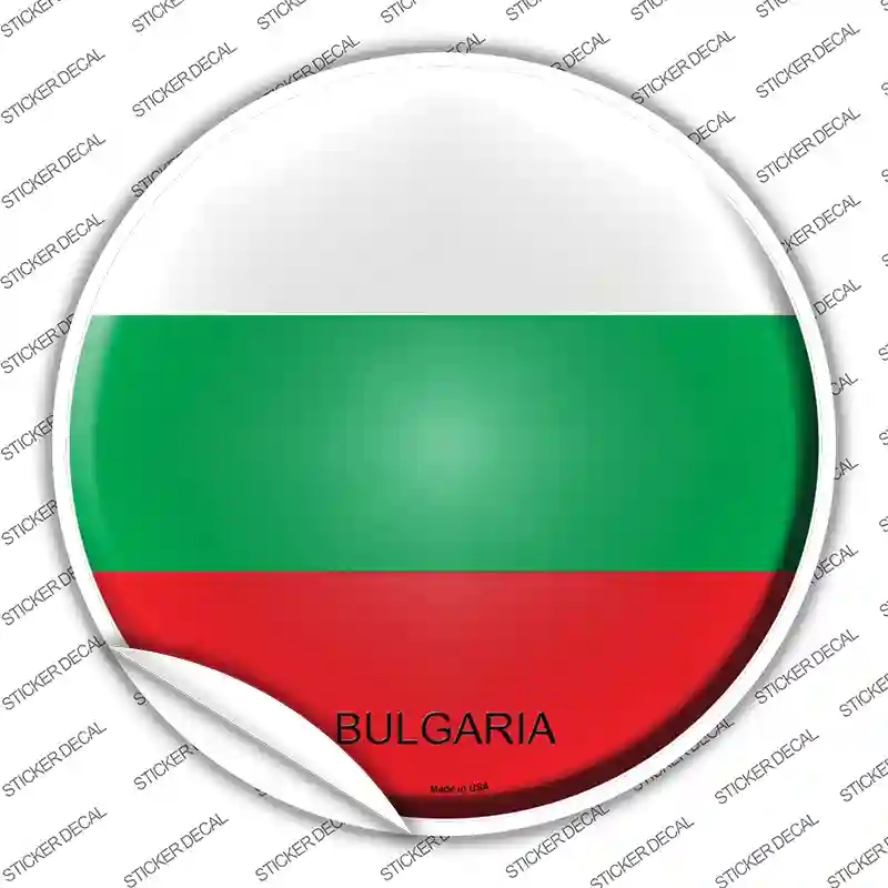 C-217s-S Bulgaria Country Novelty Circle Sticker Decal - Small