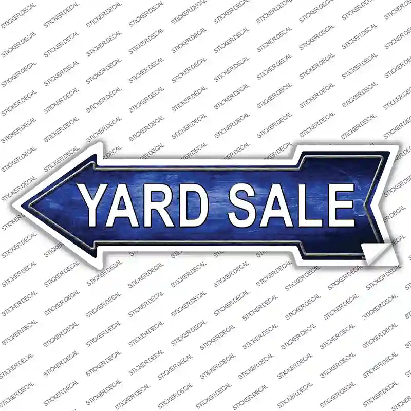 A-689s-S Yard Sale Left Novelty Arrow Sticker Decal - Small