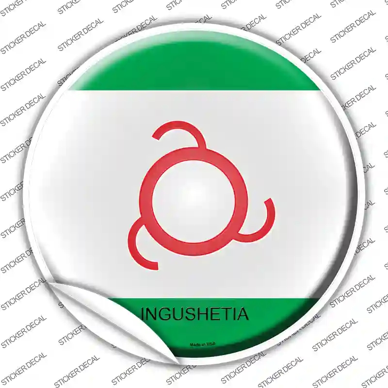 C-300s-L Ingushetia Country Novelty Circle Sticker Decal - Large