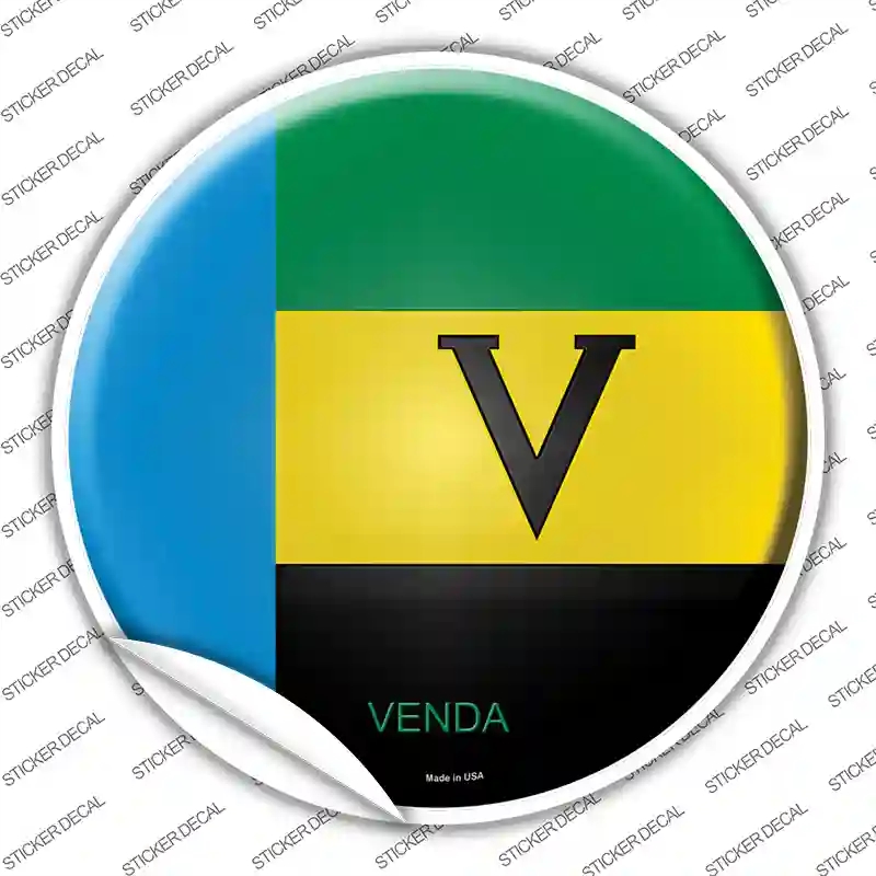 C-470s-S Venda Country Novelty Circle Sticker Decal - Small