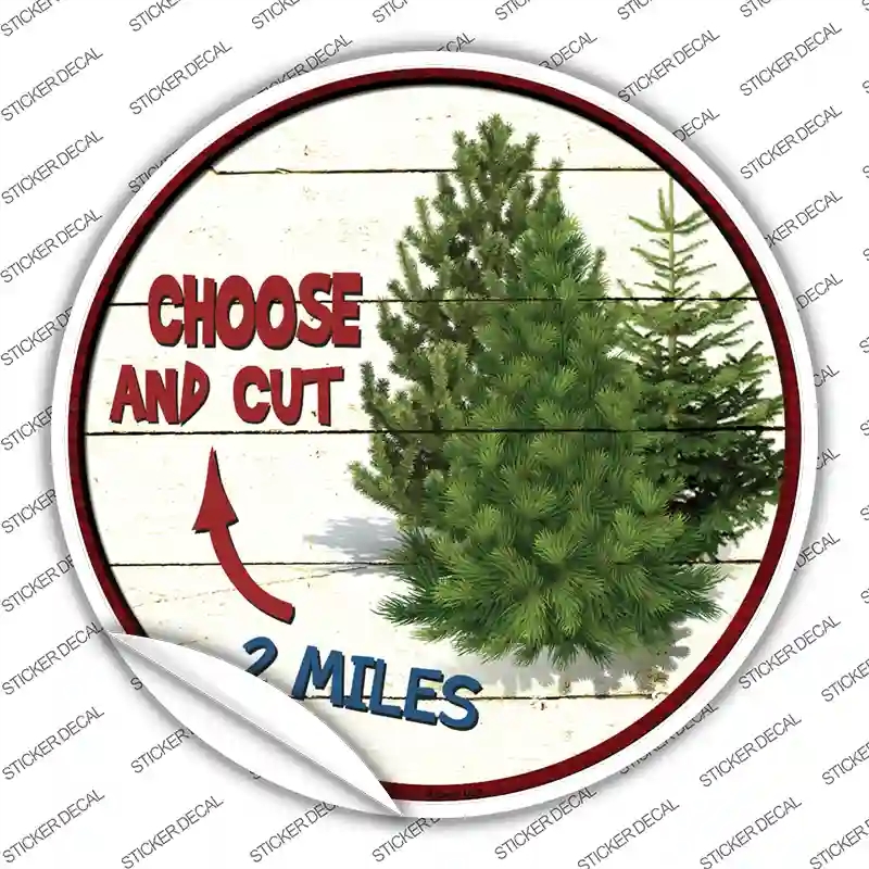 C-585s-L Choose & Cut Novelty Circle Sticker Decal - Large
