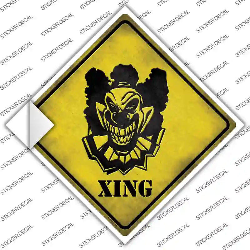 CX-068s-S Clown Killer Xing Novelty Diamond Sticker Decal - Small