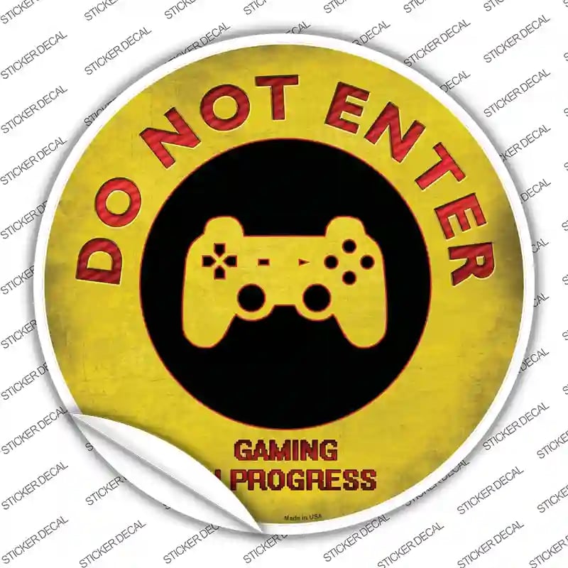 C-813s-XL Do Not Enter PlayStation Novelty Circle Sticker Decal - Extra Large