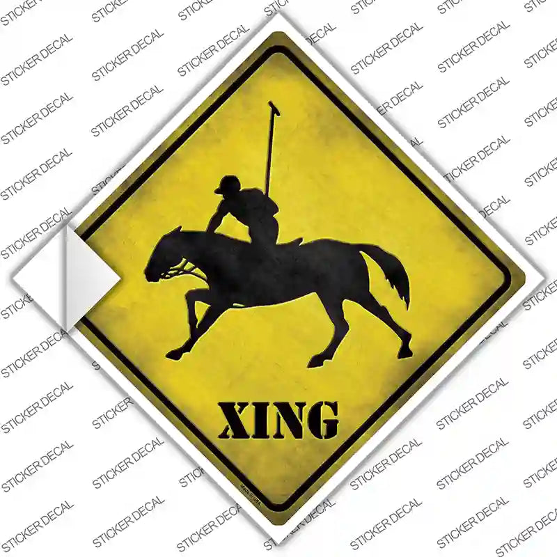CX-101s-XL Polo Xing Novelty Diamond Sticker Decal - Extra Large