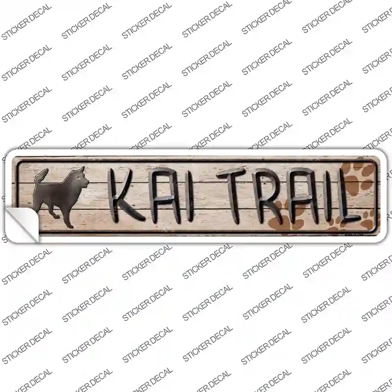 K-065s-L Kai Trail Novelty Narrow Sticker Decal - Large