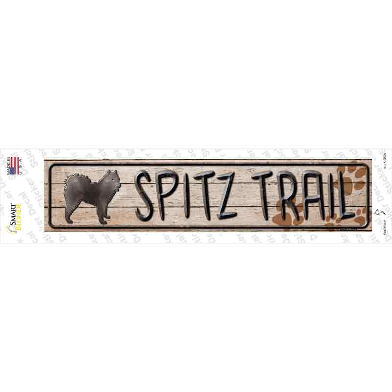 K-089s-M Spitz Trail Novelty Narrow Sticker Decal - Medium