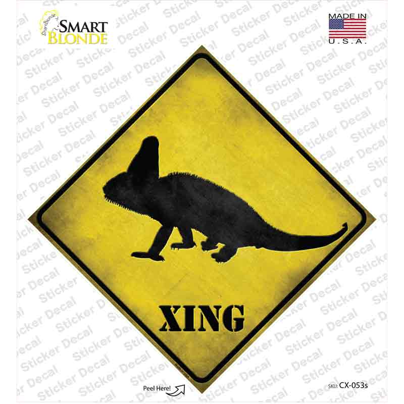 CX-053s-M Chameleon Xing Novelty Diamond Sticker Decal - Medium
