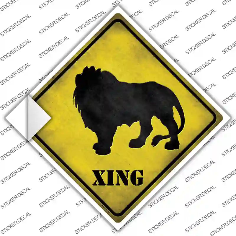 CX-058s-L Lion Xing Novelty Diamond Sticker Decal - Large