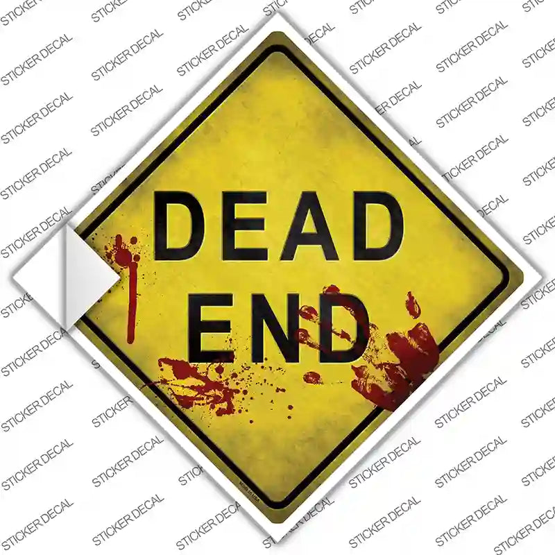 CX-144s-L Dead End Bloody Novelty Diamond Sticker Decal - Large