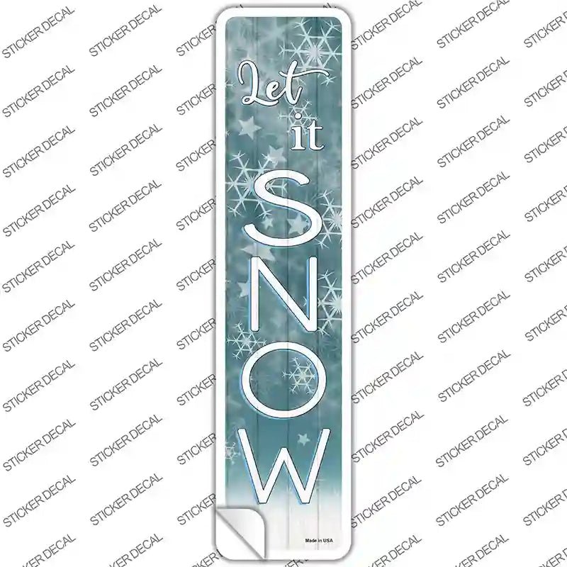 K-1645s-S Let It Snow Novelty Narrow Sticker Decal - Small