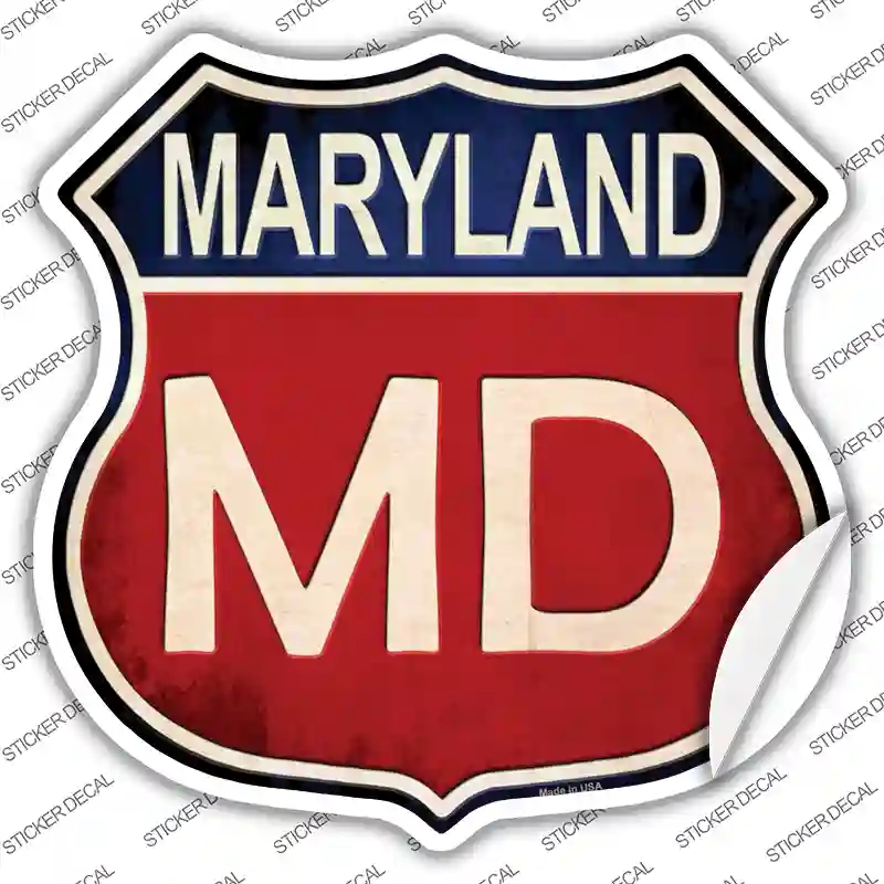 HS-515s-S Maryland Novelty Highway Shield Sticker Decal - Small