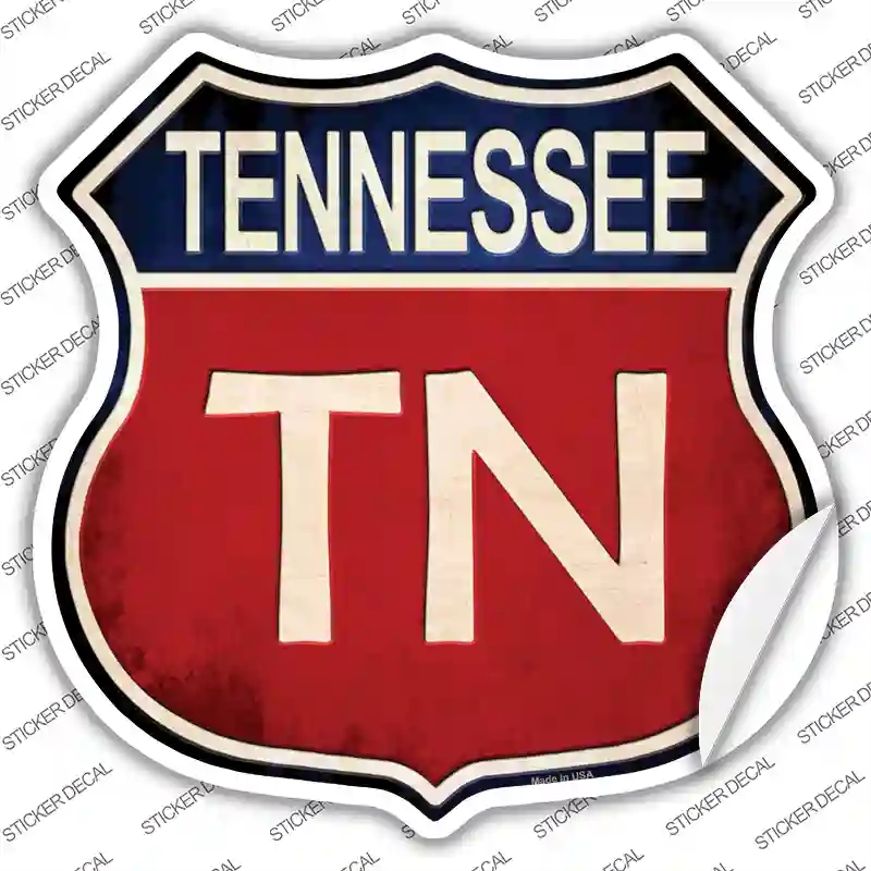 HS-537s-XL Tennessee Novelty Highway Shield Sticker Decal - Extra Large