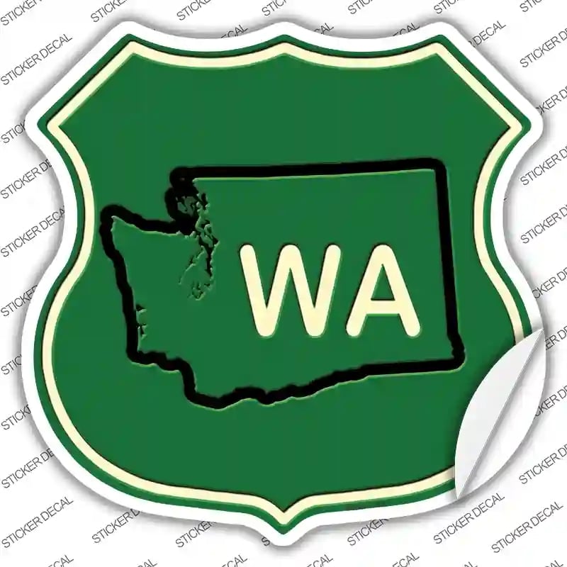 HS-549s-L WA Novelty Highway Shield Sticker Decal - Large