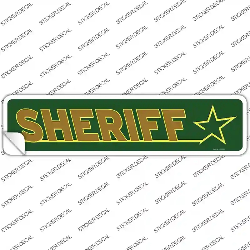 K-1624s-XL Sheriff Novelty Narrow Sticker Decal - Extra Large