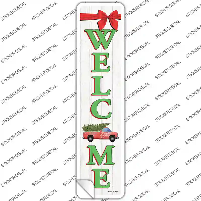 K-1646s-L Winter Welcome Novelty Narrow Sticker Decal - Large