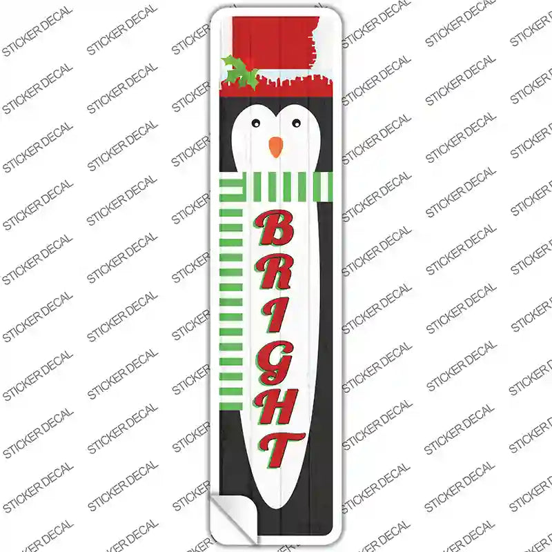 K-1647s-S Penguin Bright Novelty Narrow Sticker Decal - Small