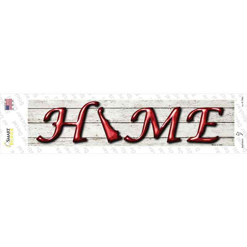 K-746s-M Delaware Home Outline Novelty Narrow Sticker Decal - Medium