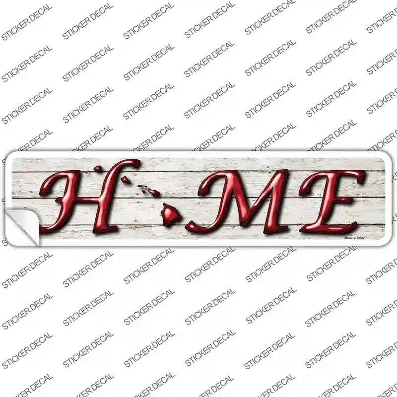 K-749s-S Hawaii Home Outline Novelty Narrow Sticker Decal - Small