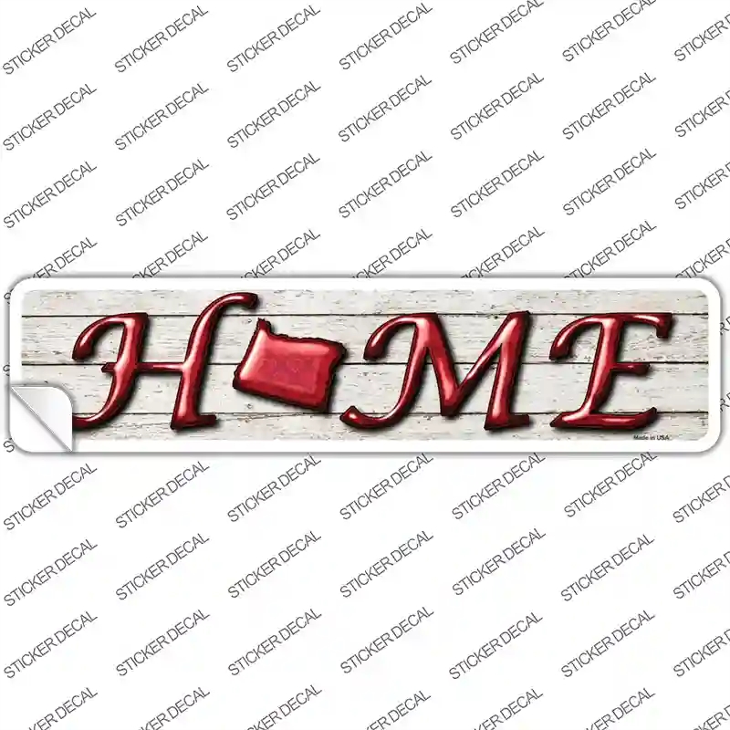 K-775s-S Oregon Home Outline Novelty Narrow Sticker Decal - Small