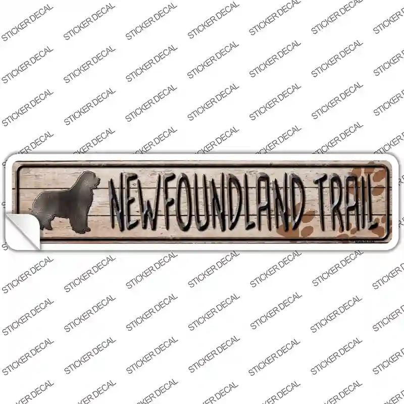 K-469s-XL  foundland Trail Novelty Narrow Sticker Decal - Extra Large