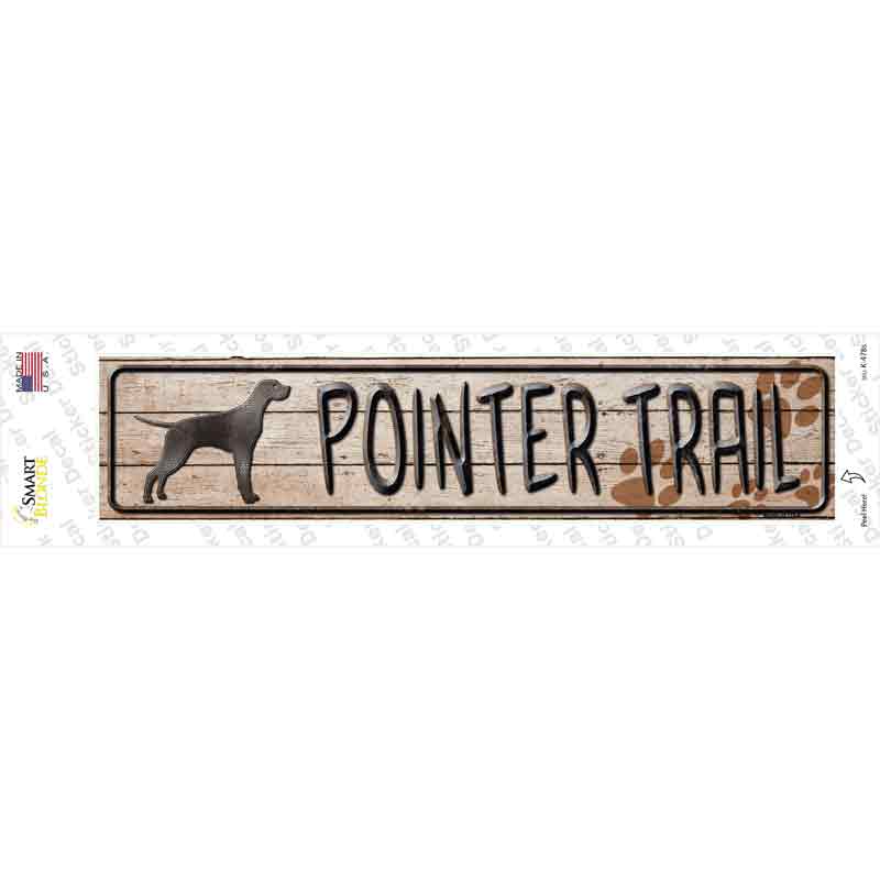 K-478s-M Pointer Trail Novelty Narrow Sticker Decal - Medium