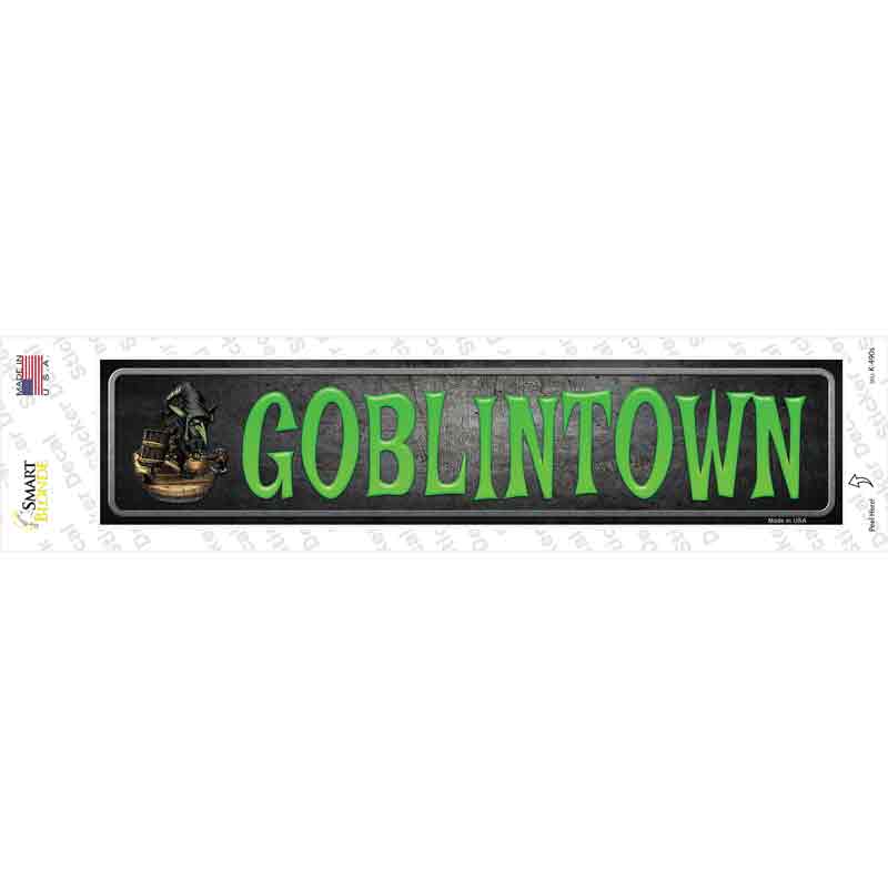 K-490s-M Goblintown Novelty Narrow Sticker Decal - Medium