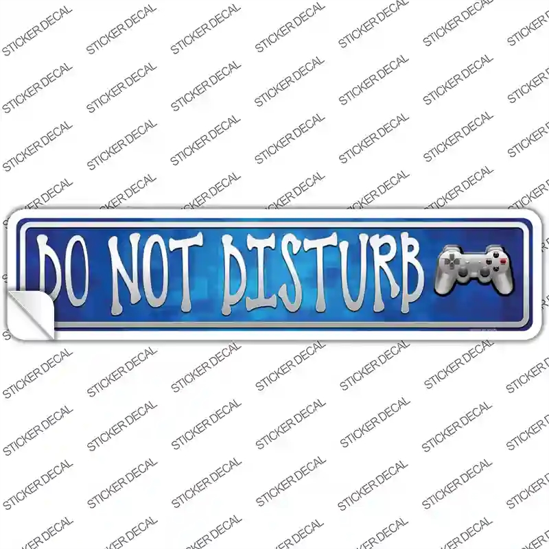 K-499s-S Do Not Disturb Novelty Narrow Sticker Decal - Small