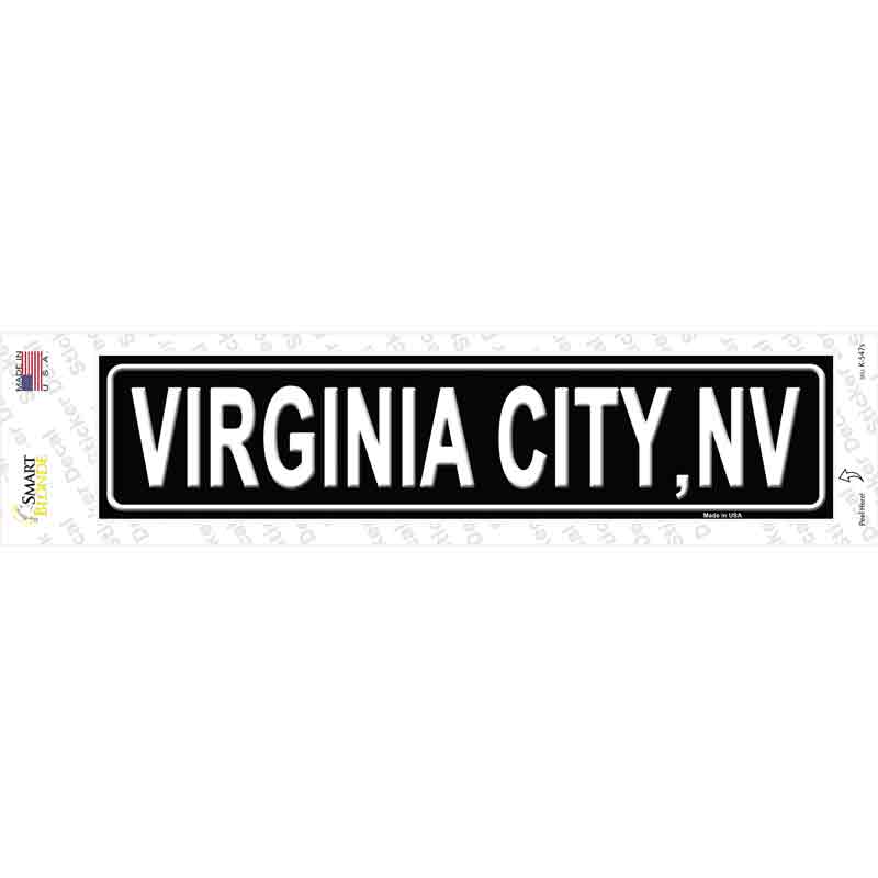K-547s-M Virginia City NV Novelty Narrow Sticker Decal - Medium