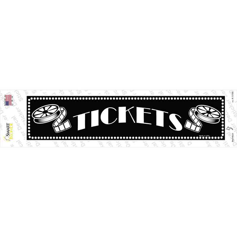 K-1318s-M Tickets Home Theater Novelty Narrow Sticker Decal - Medium