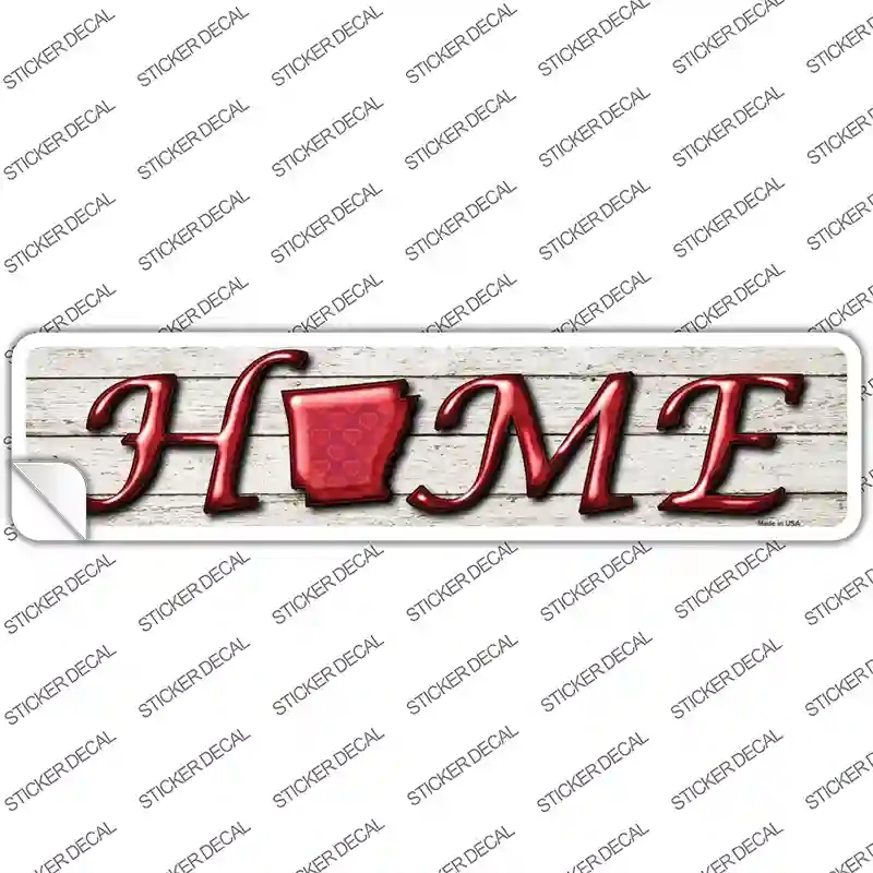 K-742s-S Arkansas Home Outline Novelty Narrow Sticker Decal - Small