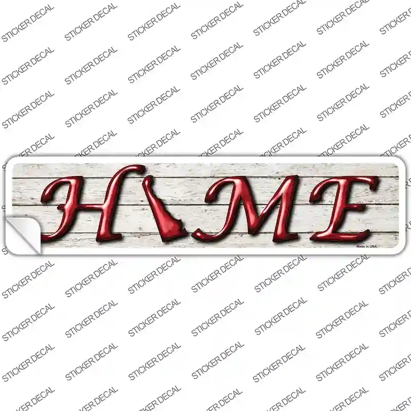 K-746s-L Delaware Home Outline Novelty Narrow Sticker Decal - Large