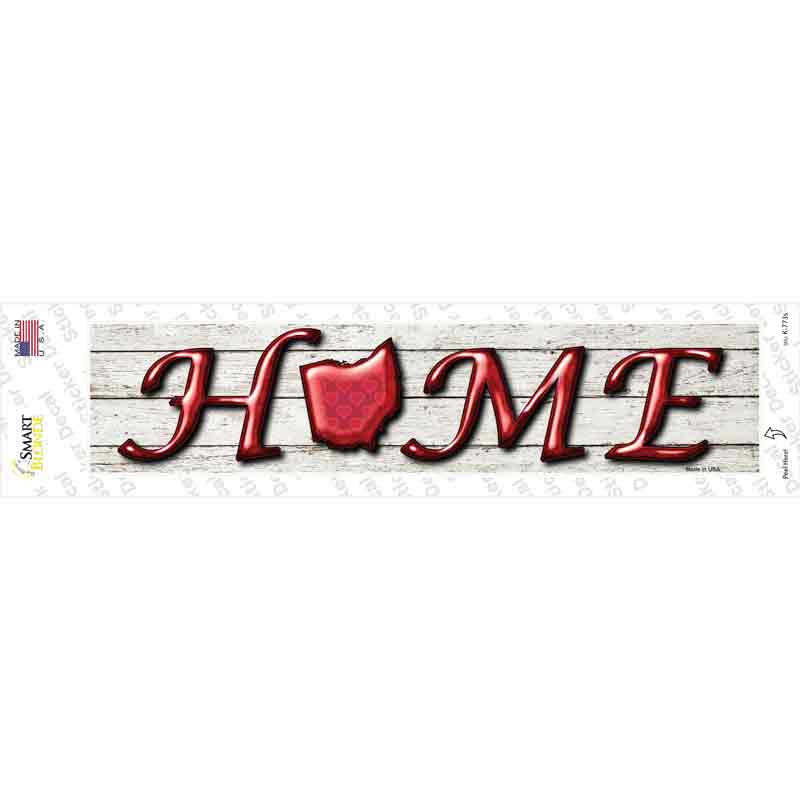 K-773s-M Ohio Home Outline Novelty Narrow Sticker Decal - Medium
