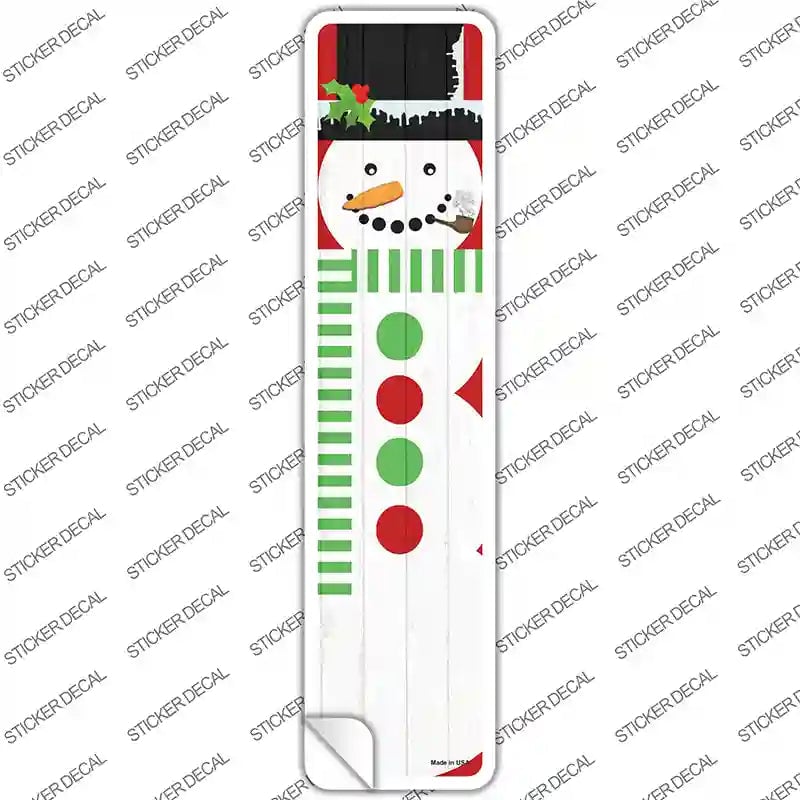 K-1701s-XL Snowman Novelty Narrow Sticker Decal - Extra Large