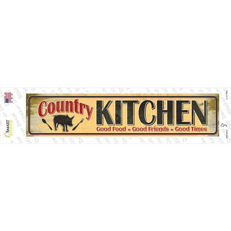K-790s-M Country Kitchen Novelty Narrow Sticker Decal - Medium