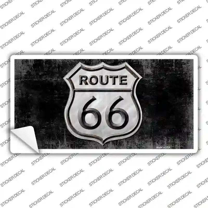 LP-1304s-L Route 66 Black & White Novelty Sticker Decal - Large