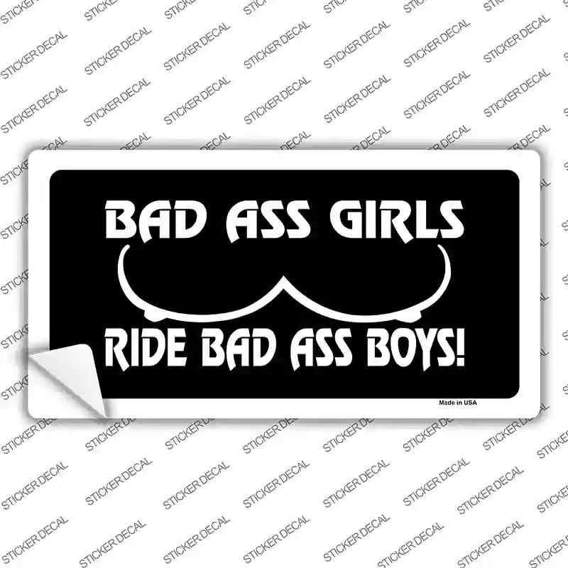 LP-1311s-S Bad Ass Girls Novelty Sticker Decal - Small