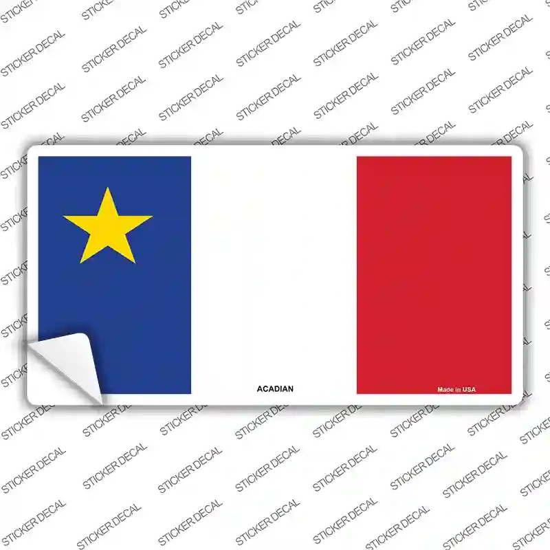 LP-13142s-XL Acadian Canada Flag Novelty Sticker Decal - Extra Large