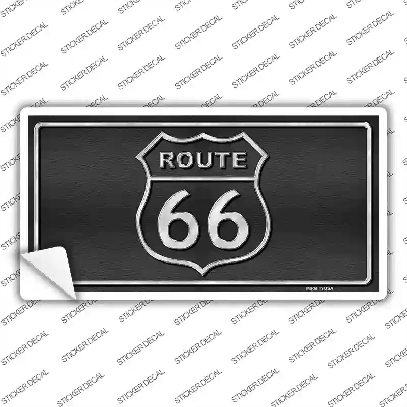 LP-094s-L Route 66 Shield Black Novelty Sticker Decal - Large