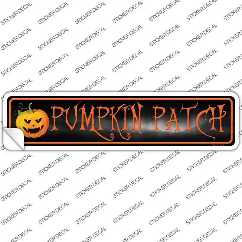 K-488s-L Pumpkin Patch Jakolanturn Novelty Narrow Sticker Decal - Large