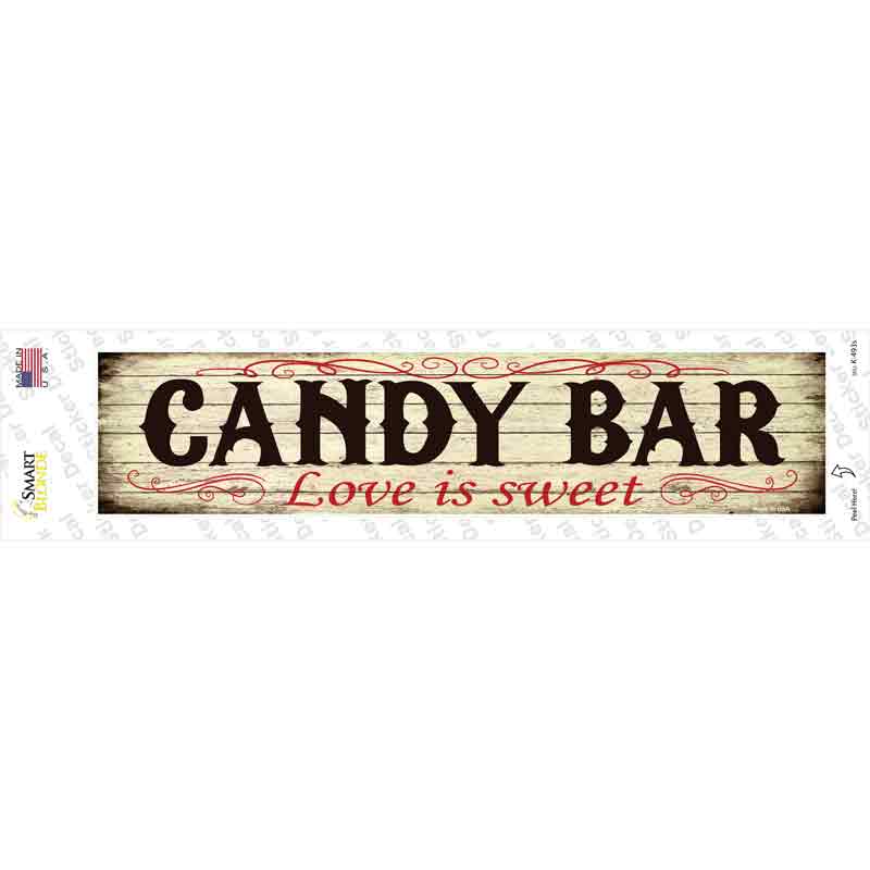 K-493s-M Candy Bar Novelty Narrow Sticker Decal - Medium