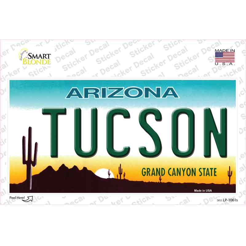LP-1061s-M Tucson Arizona Novelty Sticker Decal - Medium