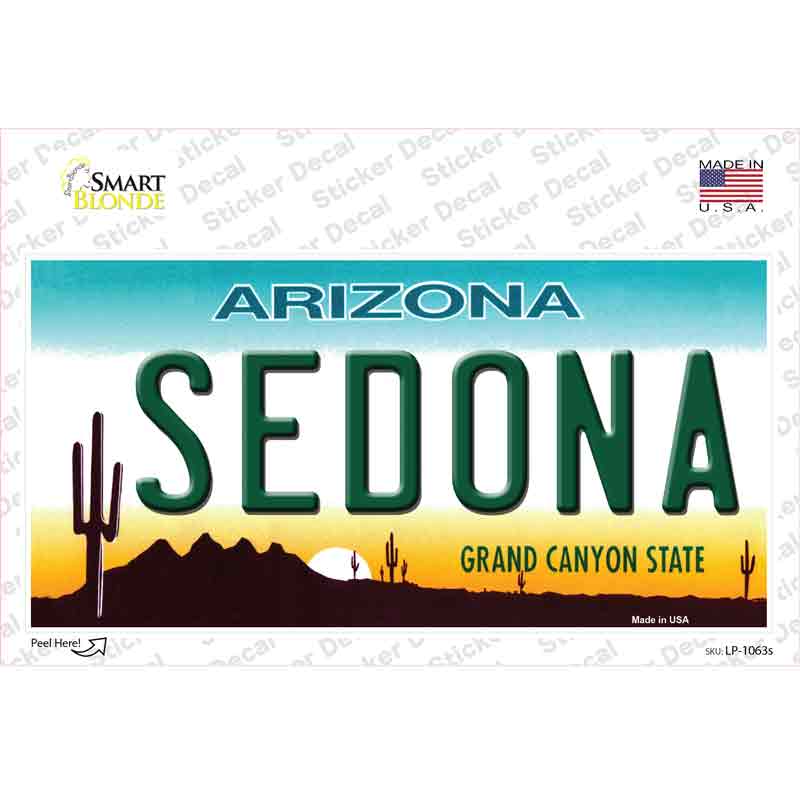 LP-1063s-M Sedona Arizona Novelty Sticker Decal - Medium