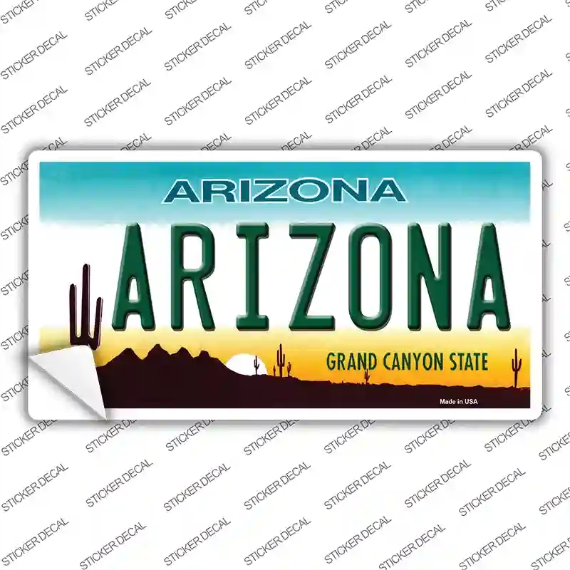 LP-1067s-L Arizona Background Novelty Sticker Decal - Large