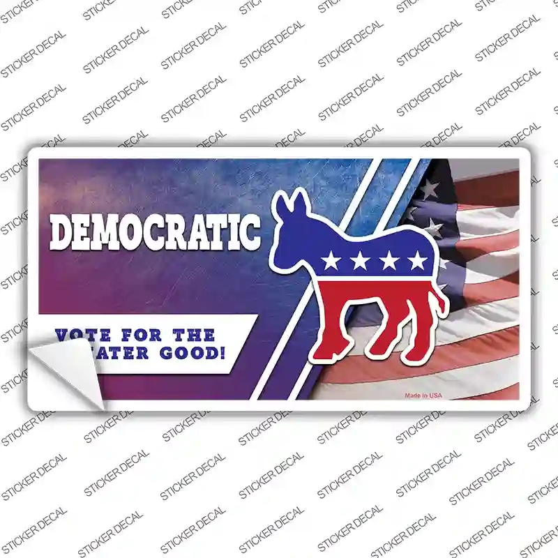 LP-12267s-S Democratic Vote for Greater Good Novelty Sticker Decal - Small