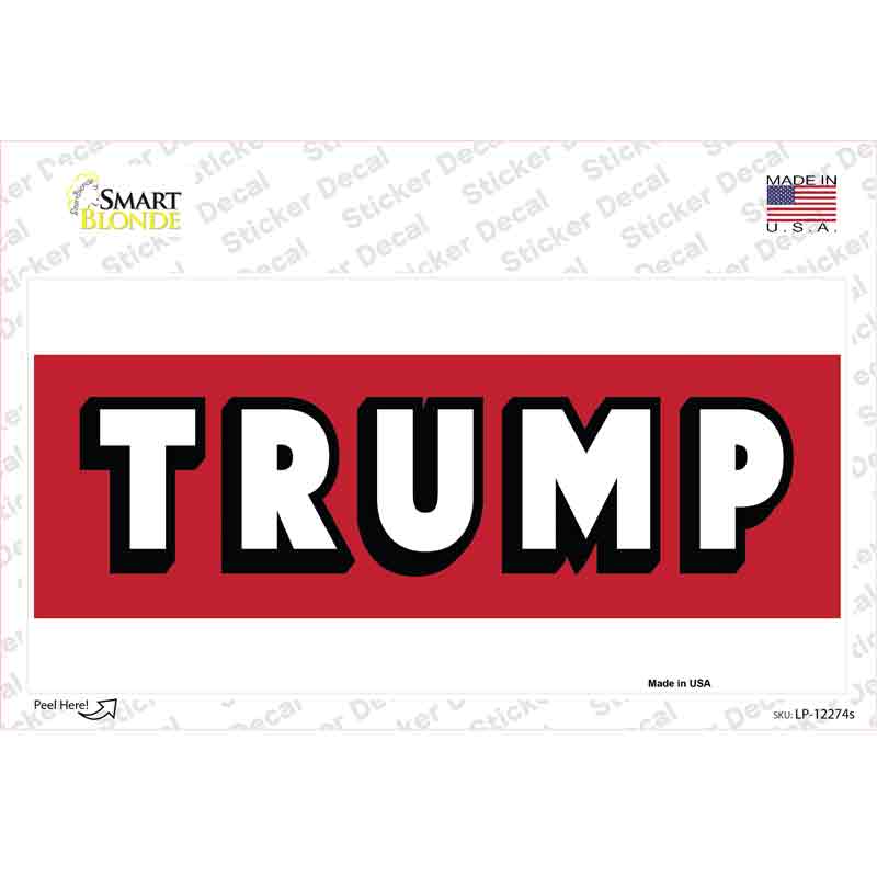 LP-12274s-M Trump Novelty Sticker Decal - Medium