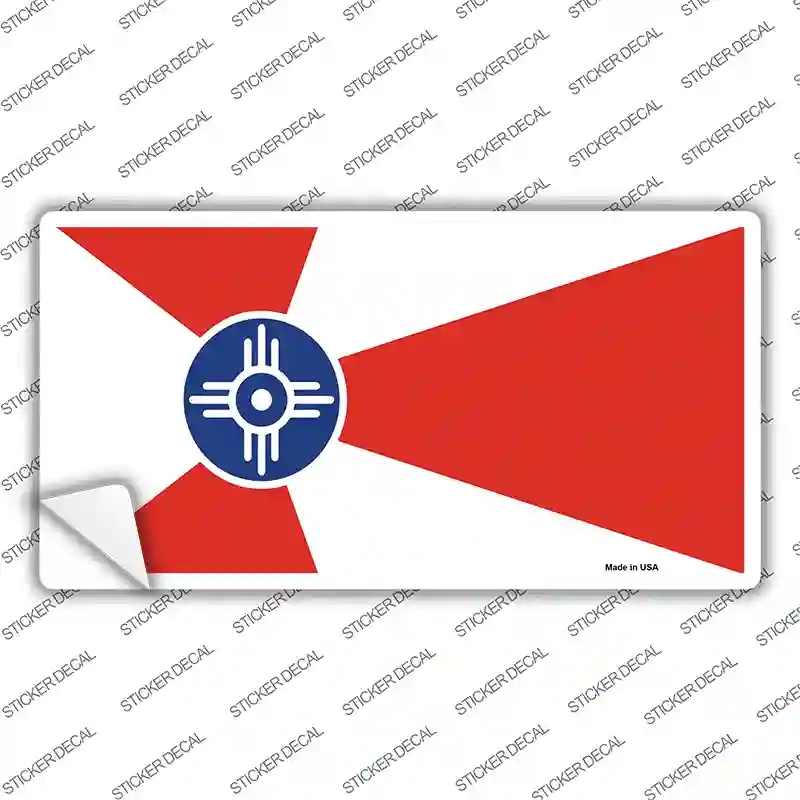 LP-12284s-S Wichita Flag Novelty Sticker Decal - Small