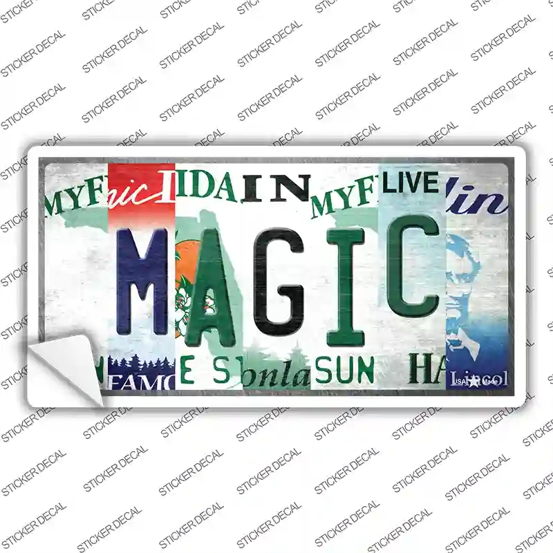 LP-13232s-S Magic Strip Art Novelty Sticker Decal - Small