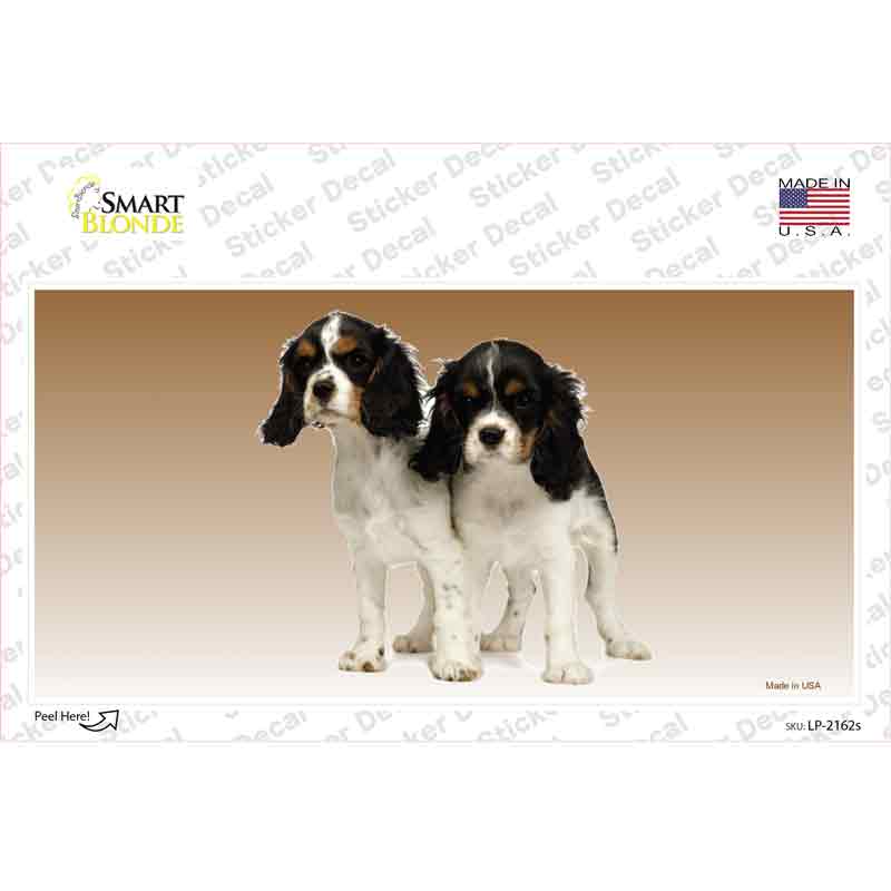 LP-2162s-M Cavalier King Charles Spaniel Dog Novelty Sticker Decal - Medium