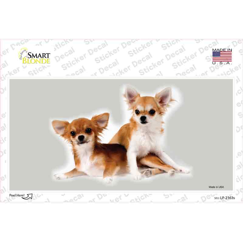 LP-2163s-M Chihuahua Dog Novelty Sticker Decal - Medium