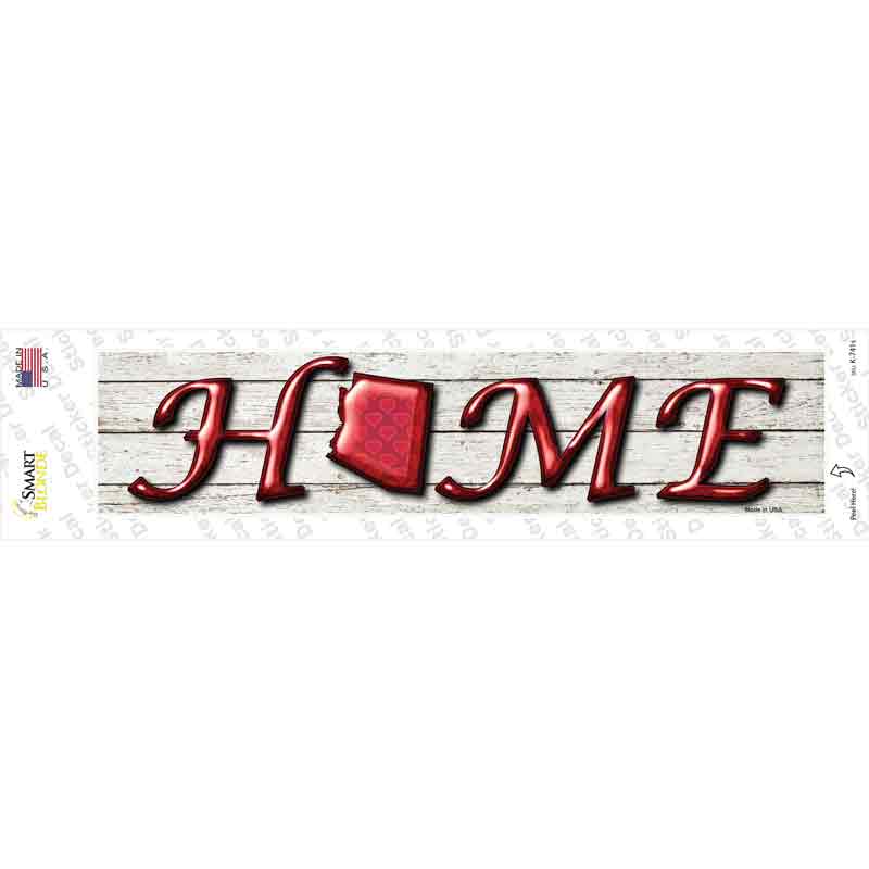K-741s-M Arizona Home Outline Novelty Narrow Sticker Decal - Medium